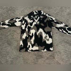 Black grey and white womens small jacket